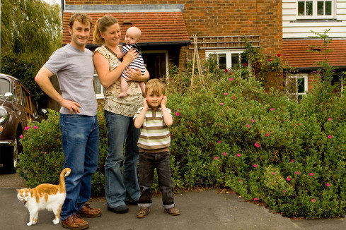 Family Getting an FHA Mortgage